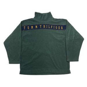 Vintage 90s Tommy Hilfiger Turtleneck Fleece Sweater Men’s size L